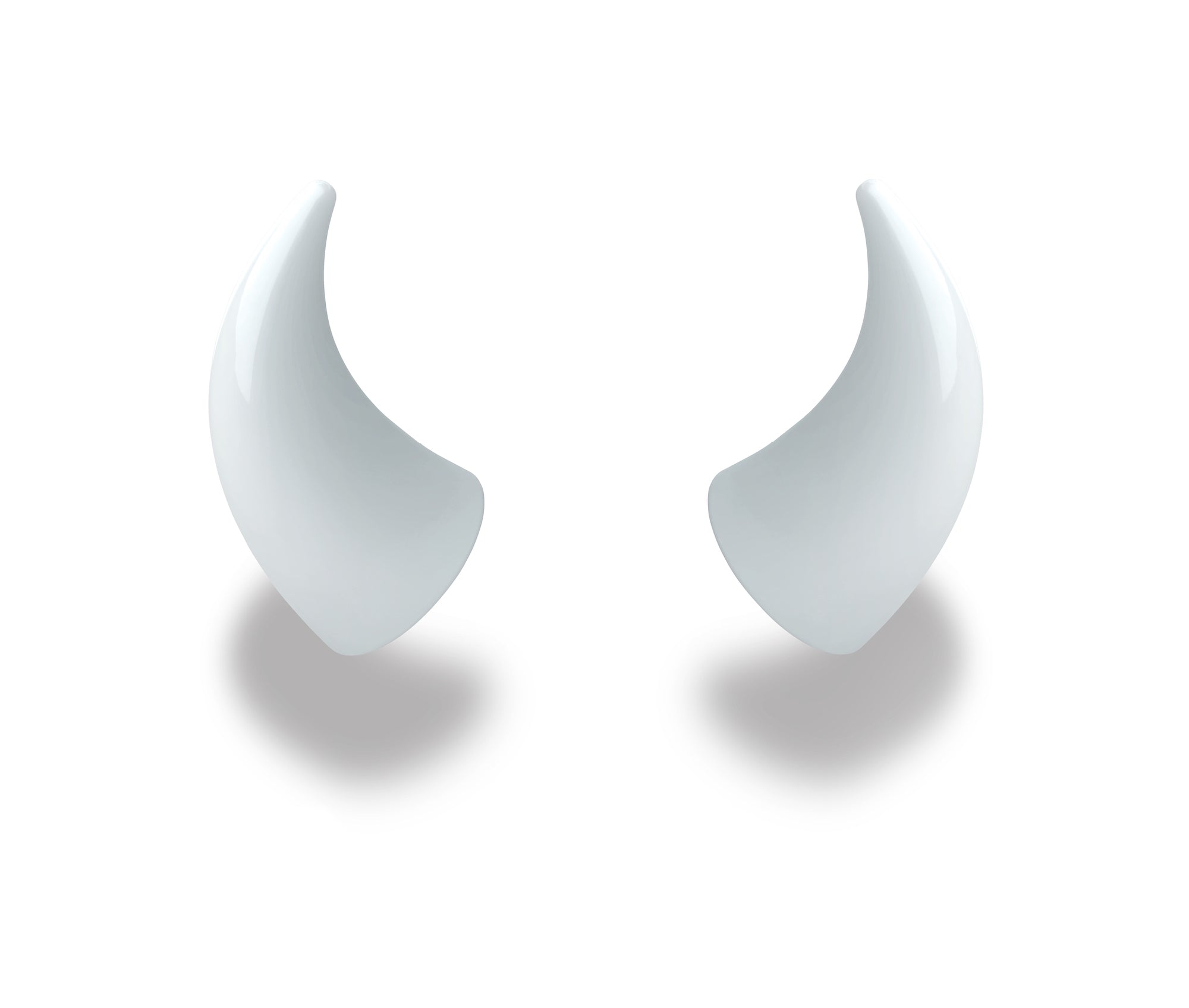 MagNeatOhz: Large White Devil Horns for Helmet