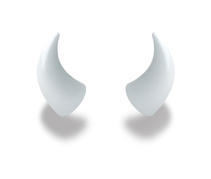 MagNeatOhz: Large White Devil Horns for Helmet