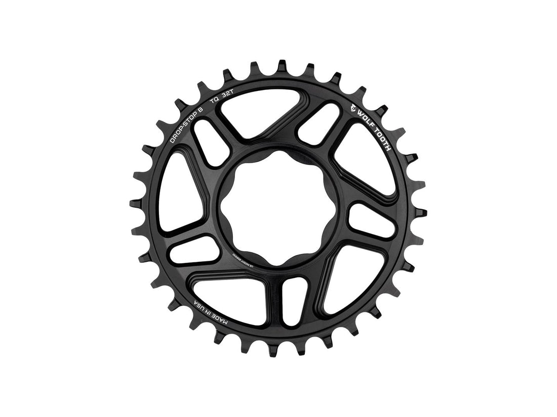 Wolf Tooth Trek TQ Direct Mount Chainring - Drop-Stop B 32T Black