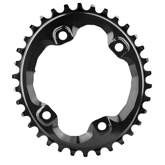 absoluteBLACK XT Asym 96BCD Oval Chainring 32T - Black
