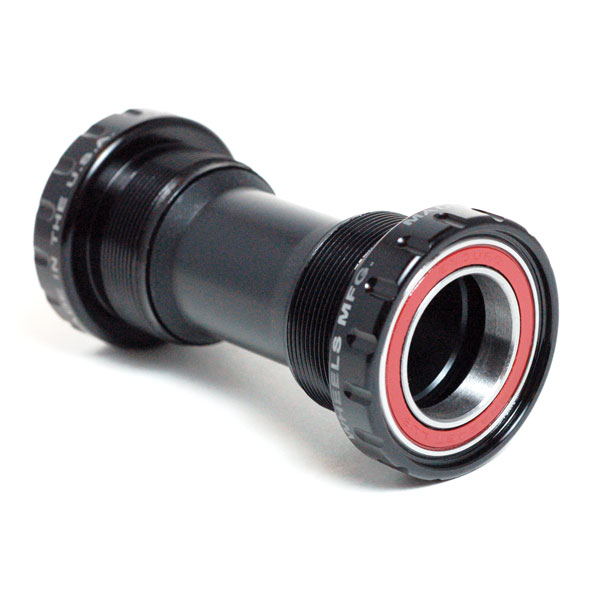 Threaded MTB Angular Contact BB for 24mm Cranks (Shimano) - Black