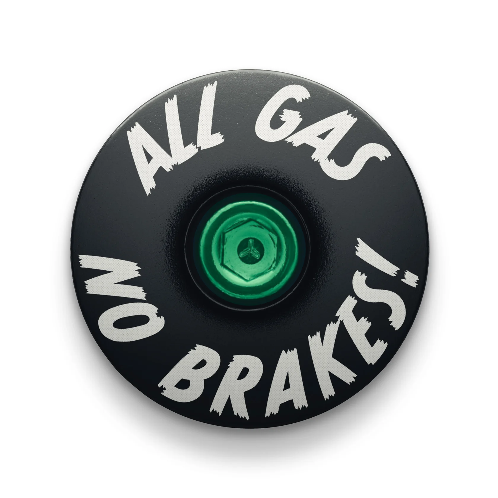 All Gas No Brakes - Custom Bike Headset Cap
