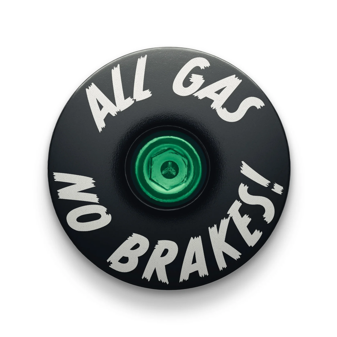 All Gas No Brakes - Custom Bike Headset Cap