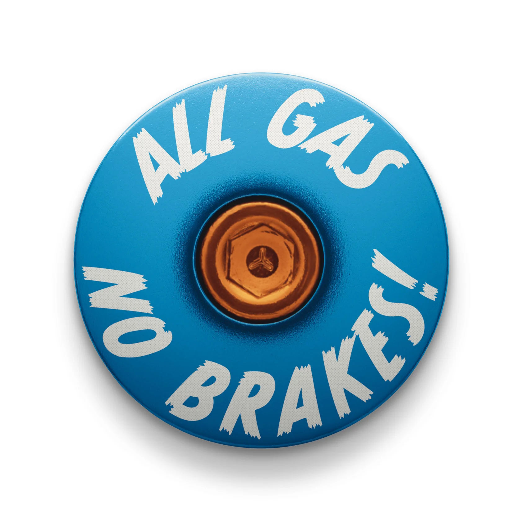 All Gas No Brakes - Custom Bike Headset Cap