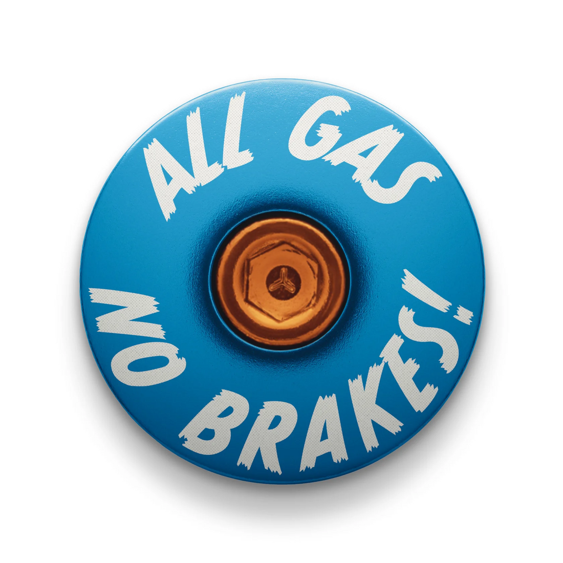 All Gas No Brakes - Custom Bike Headset Cap