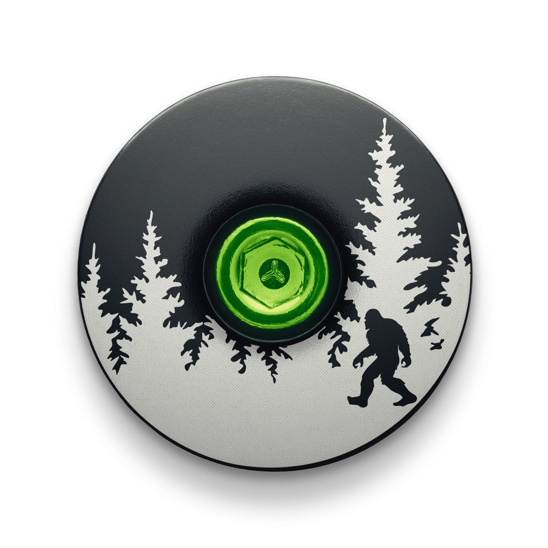 Bigfoot Hiding Custom Bike Top Cap