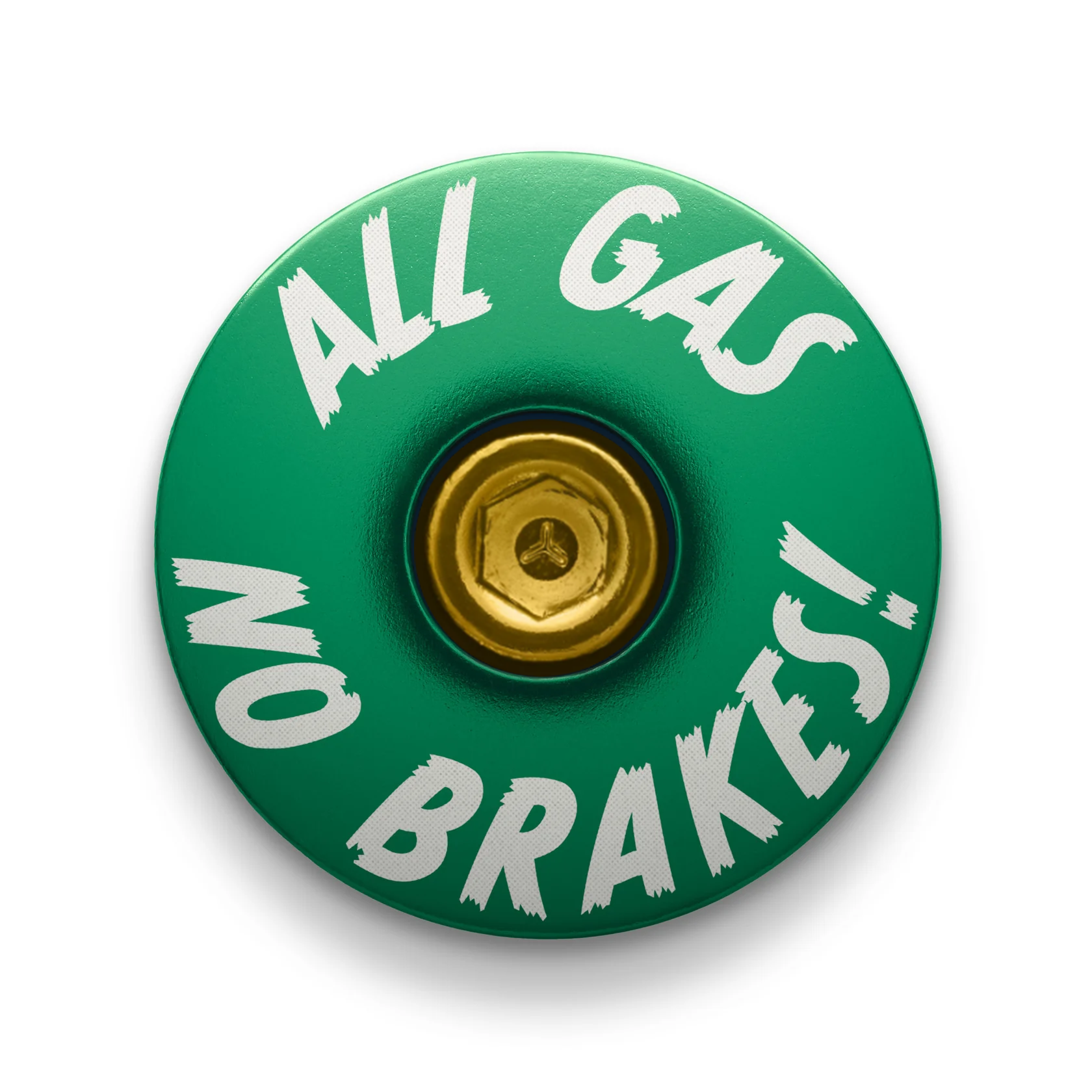 All Gas No Brakes - Custom Bike Headset Cap