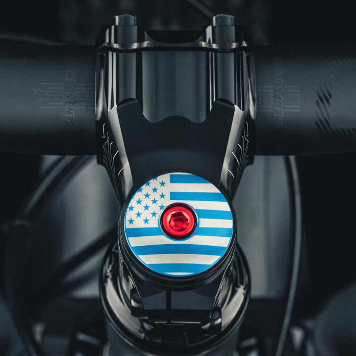 American Flag Custom Bike Headset Cap