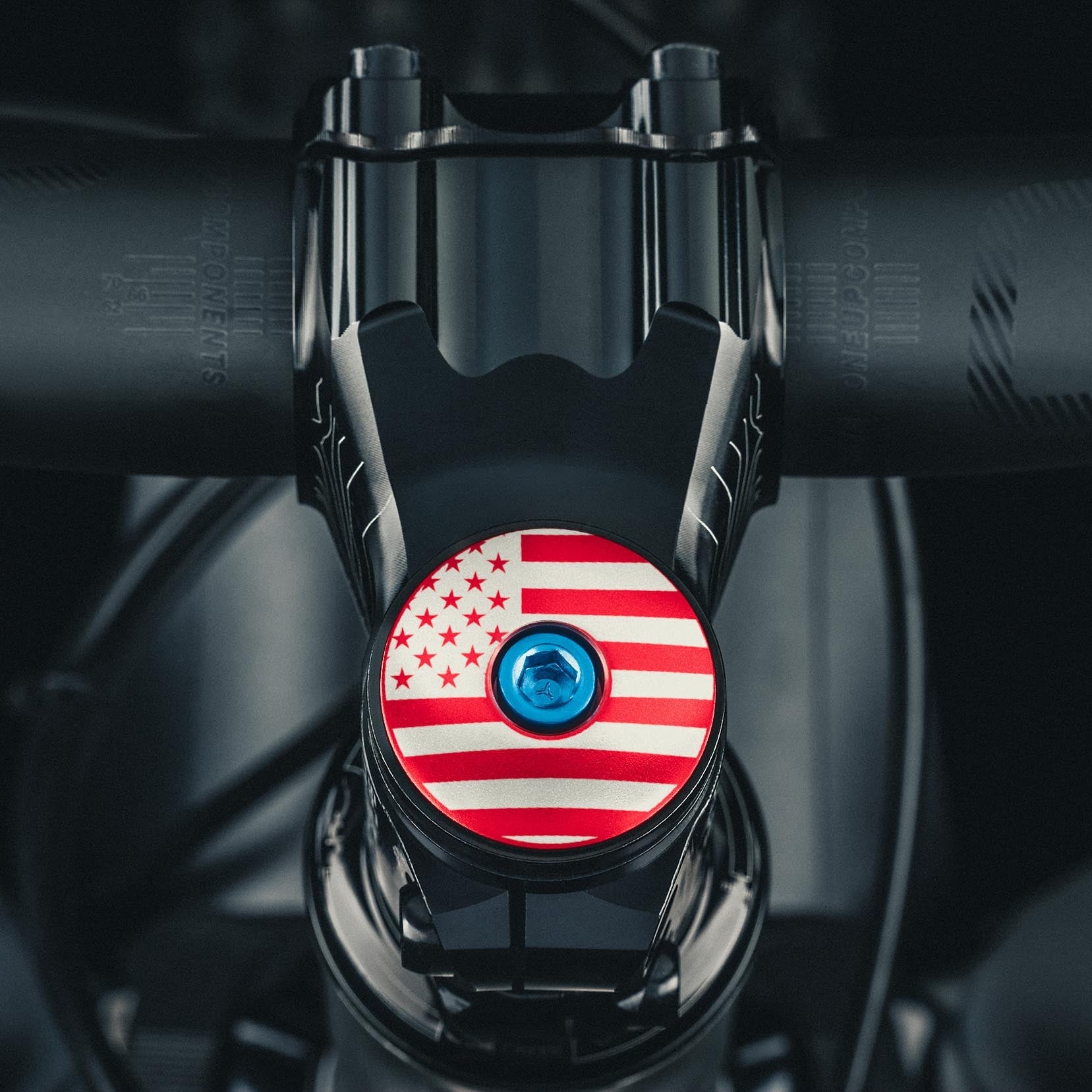 American Flag Custom Bike Headset Cap