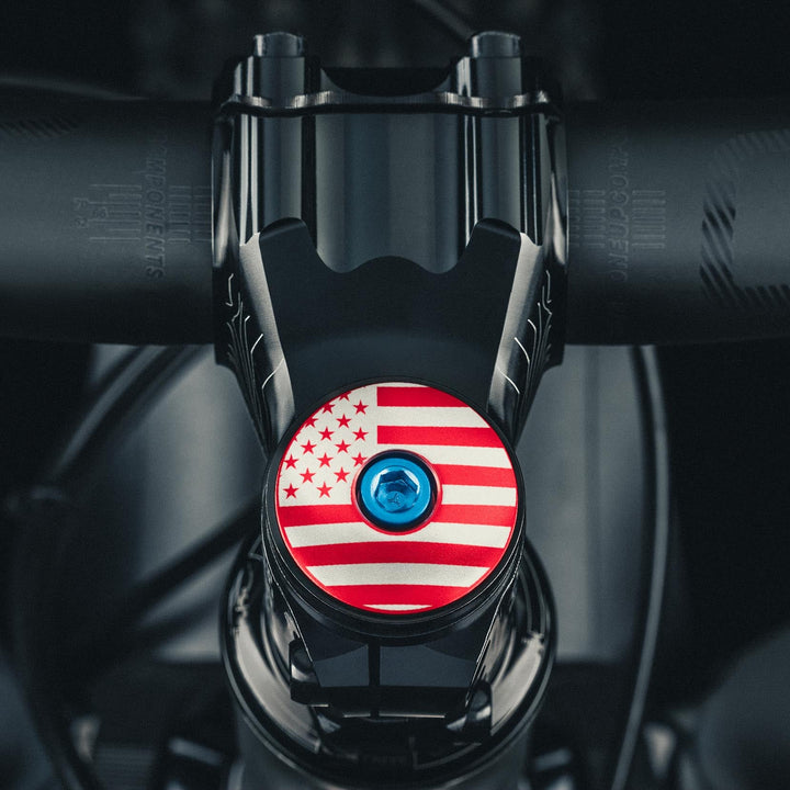 American Flag Custom Bike Headset Cap