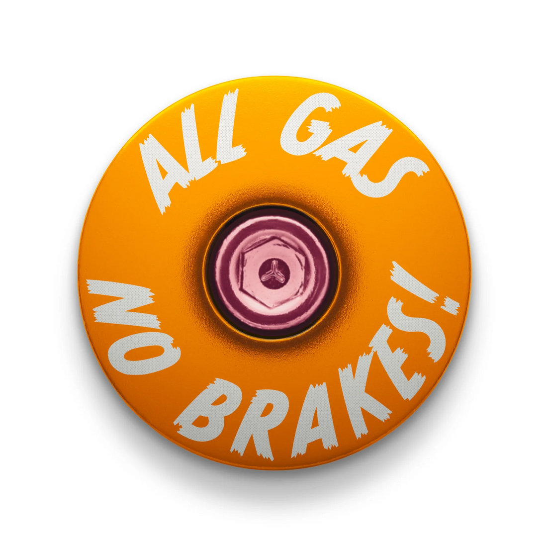 All Gas No Brakes - Custom Bike Headset Cap