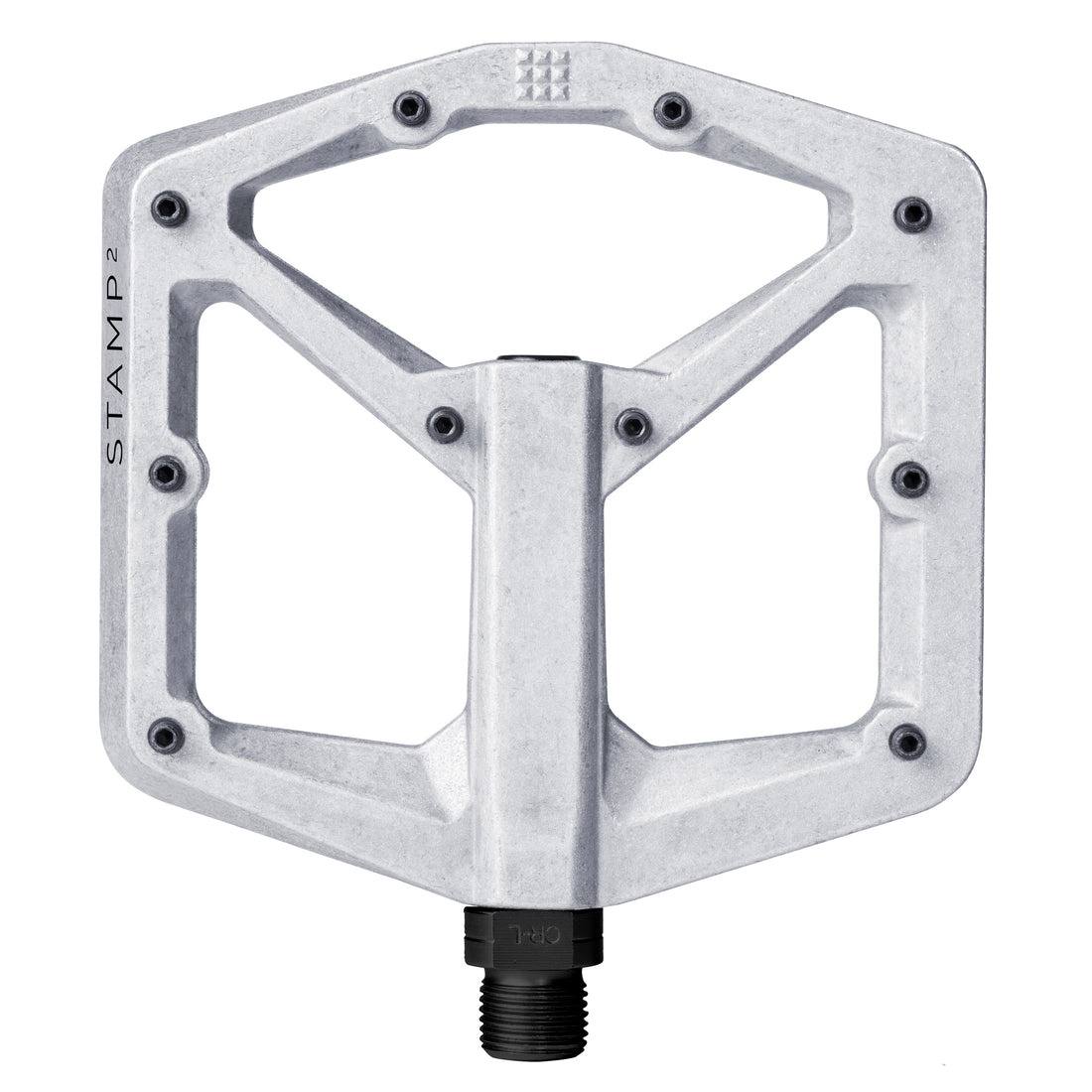 Crankbrothers Stamp 2 Pedals - Platform Aluminum 9/16" Raw Silver Large