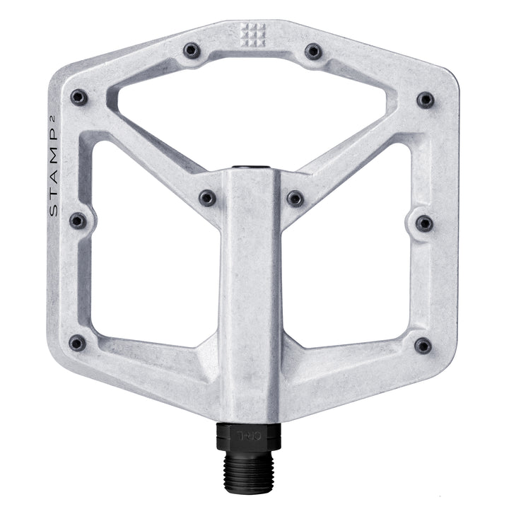 Crankbrothers Stamp 2 Pedals - Platform Aluminum 9/16" Raw Silver Large