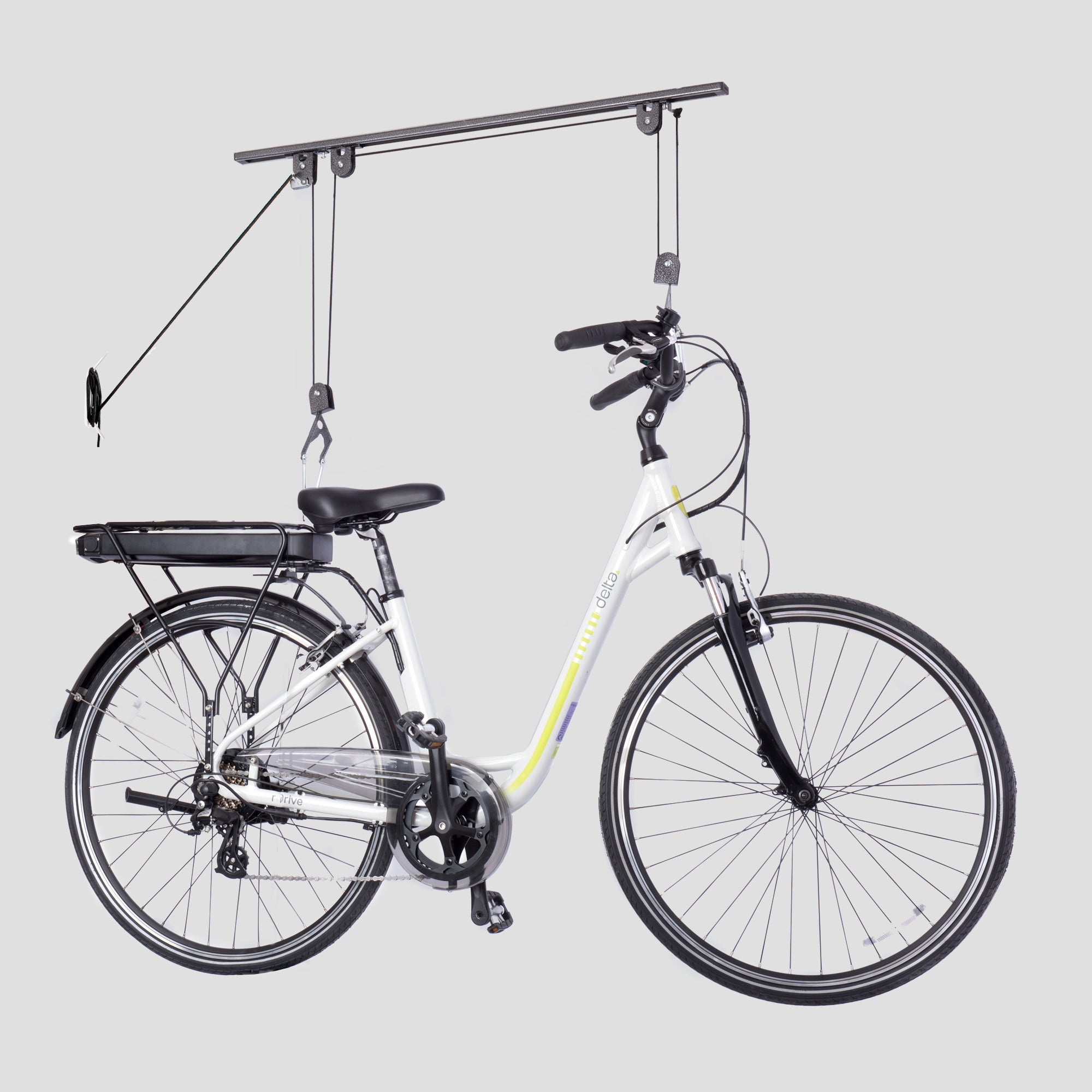 Single Bike Ceiling Hoist Pro with Straps