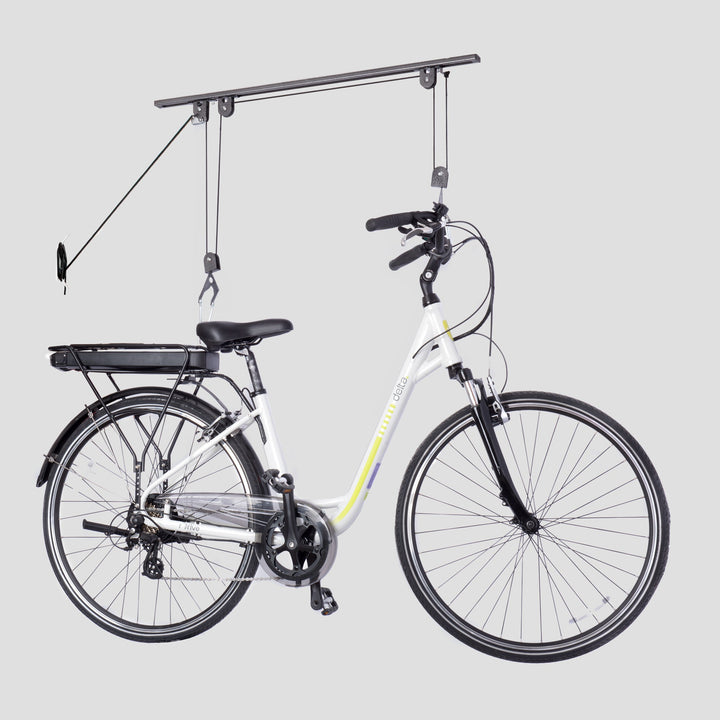 Single Bike Ceiling Hoist Pro with Straps