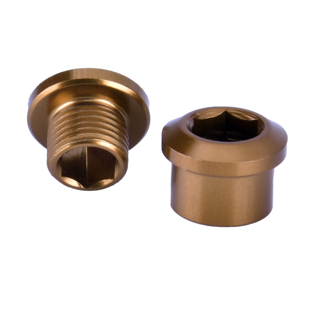 M8x6mm Chainring Bolt and Nut Set, 5 Pack - Colorado Copper