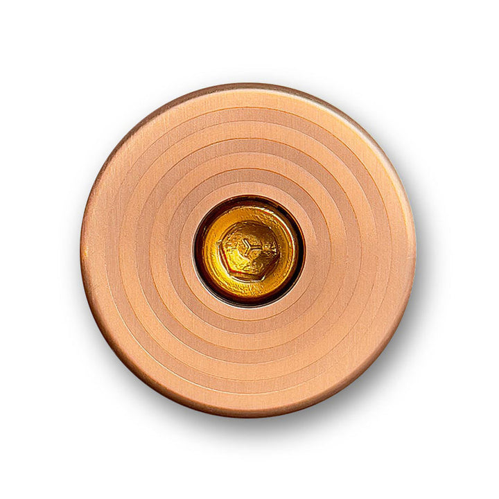 Bespoke Copper Ghost Bullseye Bicycle Headset Cap