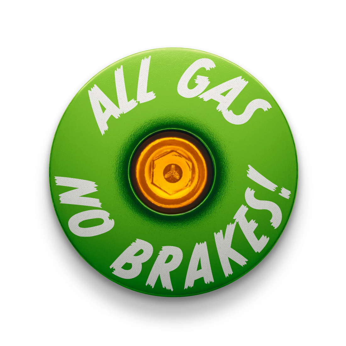 All Gas No Brakes - Custom Bike Headset Cap