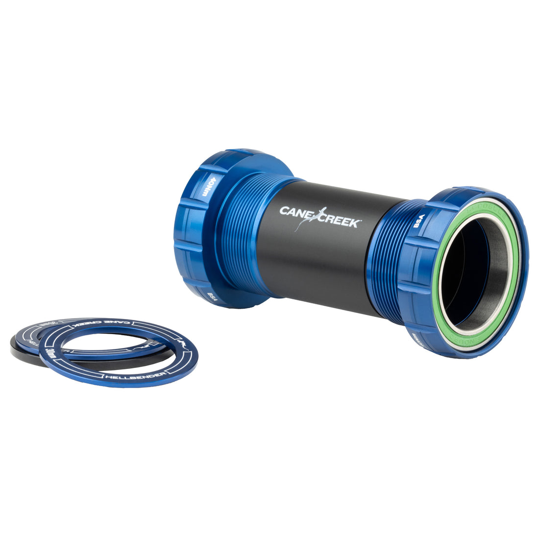 Cane Creek Hellbender 70 Bottom Bracket - English For 30mm Spindles Blue