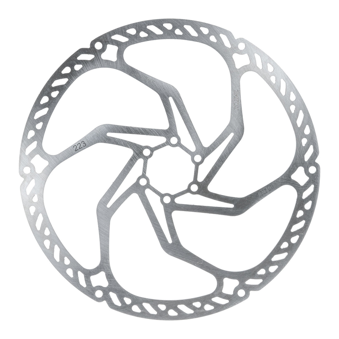Trickstuff Downhill 223mm Rotor 6-Bolt Silver
