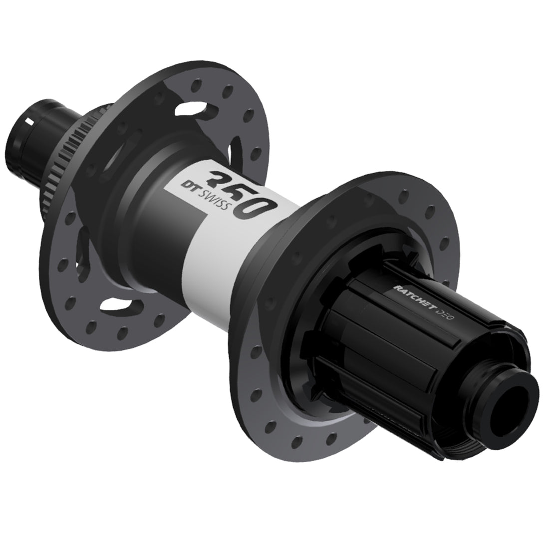 DT Swiss 350 DEG Rear Hub - 12 x 148mm Center-Lock HG 11 MTN Black 32H 72pt