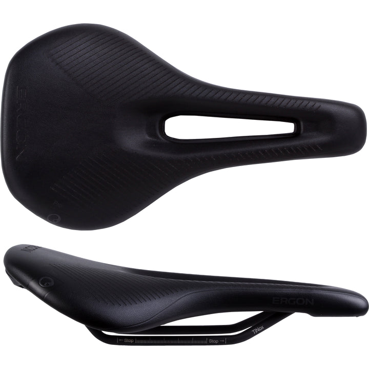 Ergon SR Pro Saddle - TiNnox Black Womens Medium/Large