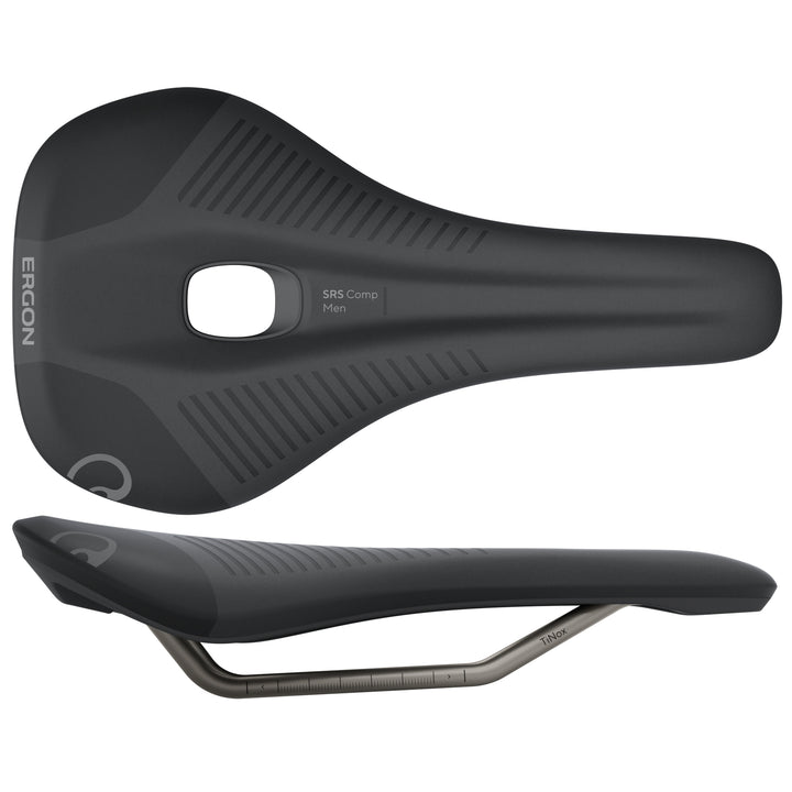 Ergon SRS Comp Saddle - TiNox XP Black Mens Small/Medium