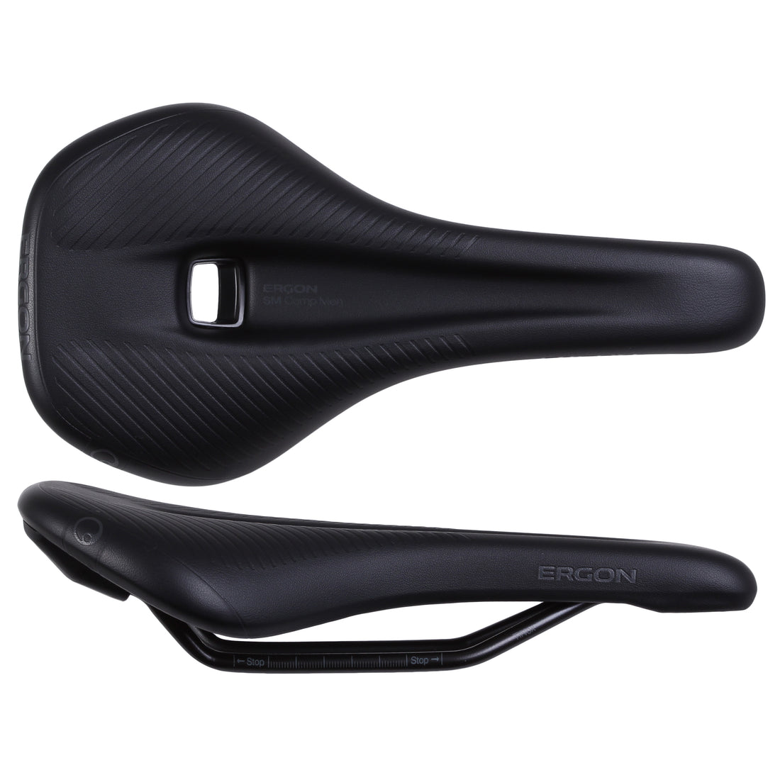 Ergon SM Comp Saddle - Steel Stealth Mens Small/Medium