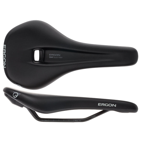 Ergon SM Sport Saddle - Chromoly Black Mens Medium/Large
