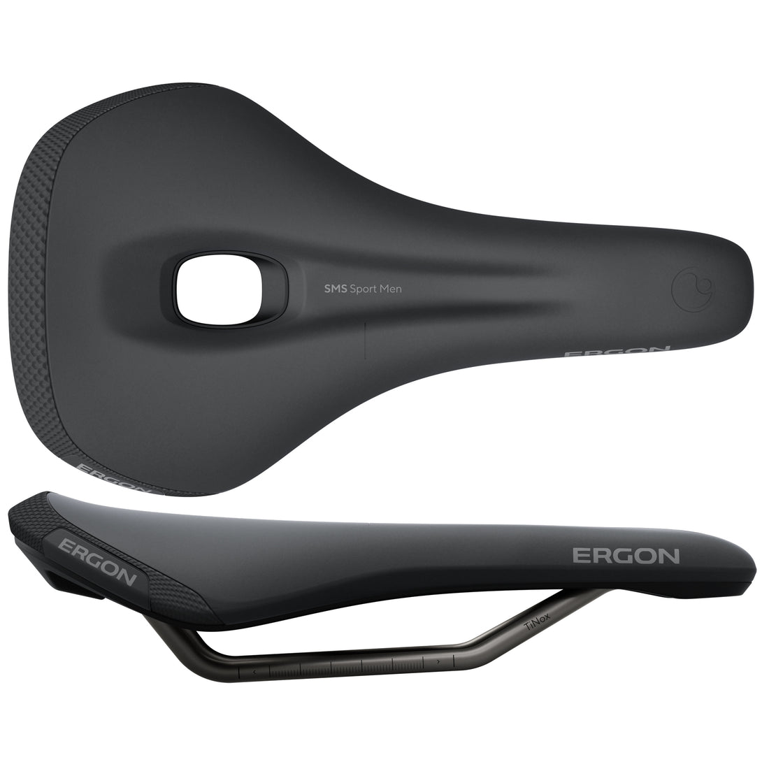 Ergon SMS Sport Saddle - TiNox XP Black Mens Medium/Large