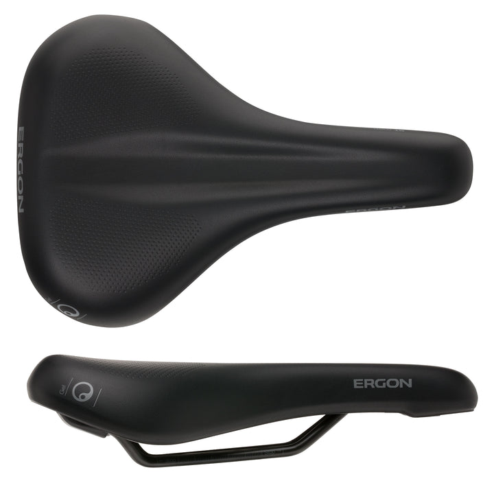 Ergon ST Gel Saddle - Chromoly Mens Small/Medium Black