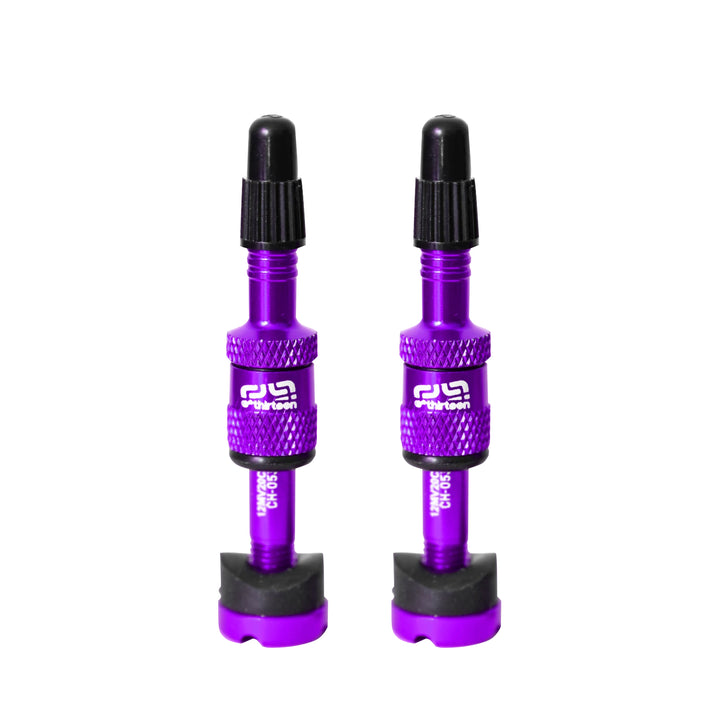 E*thirteen Quick Fill Tire Valves(23-30mm Rim) Pair - Egg
