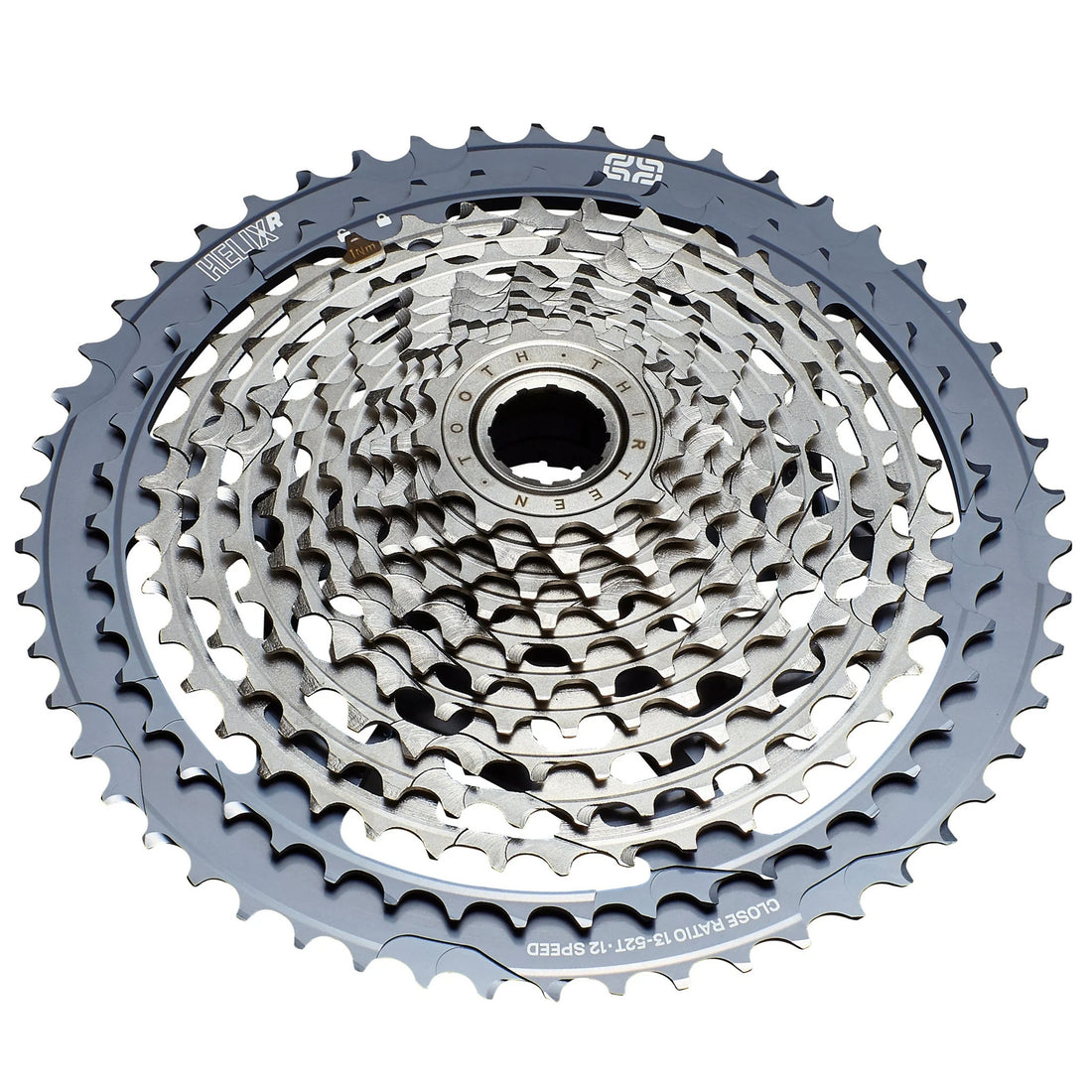 e*thirteen Helix Race Cassette - 12-Speed 13-52t Gray