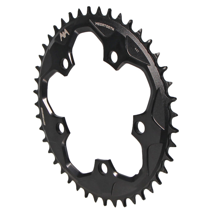 Full Speed Ahead Super Road Megatooth Chainring - 44t 110mm BCD 5-Bolt Aluminum For 1x11-Speed BLK