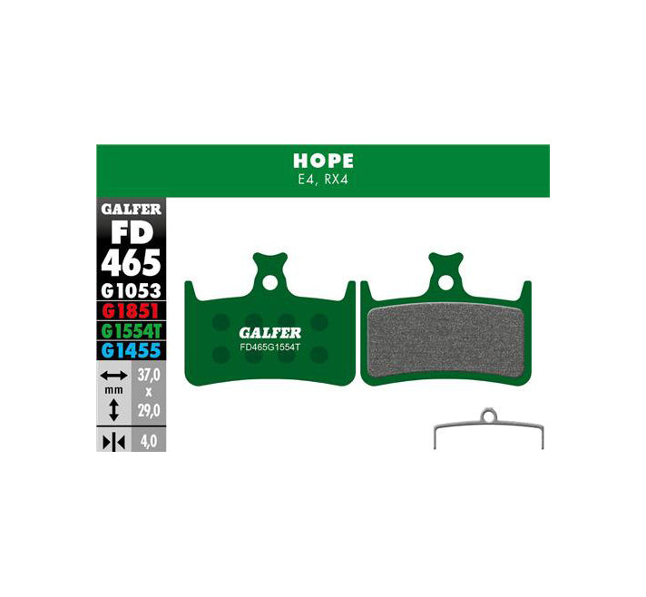 Galfer Disc Pads Hope E4 RX4+ Mono M4 Pro