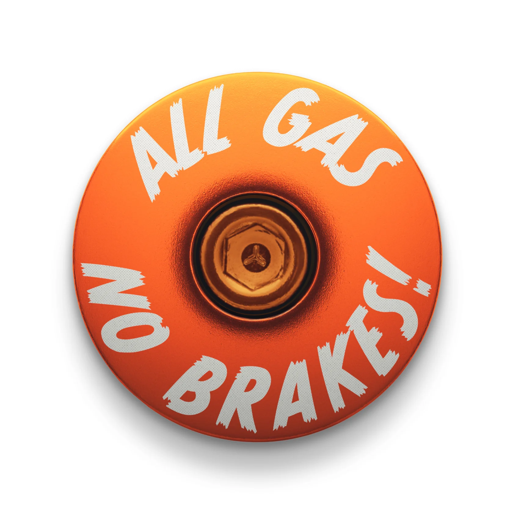 All Gas No Brakes - Custom Bike Headset Cap