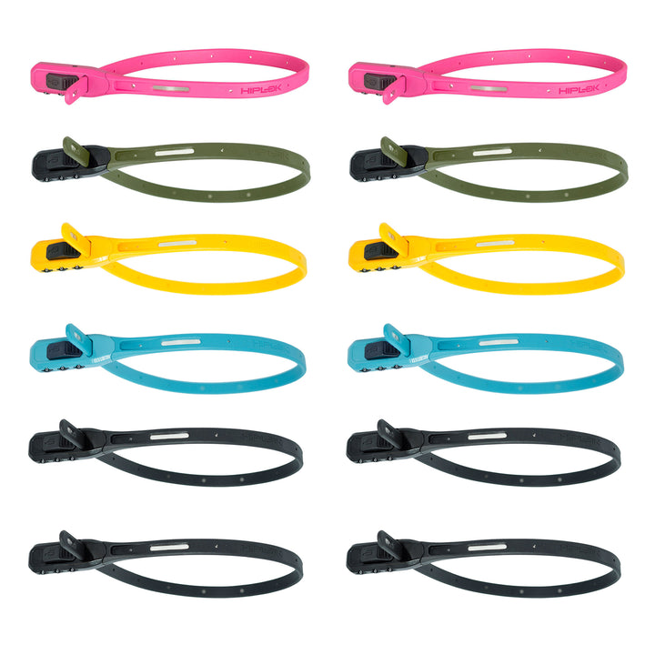 Hiplok Z Lok V2 12 Count Zip Combo Lock Multi-Color