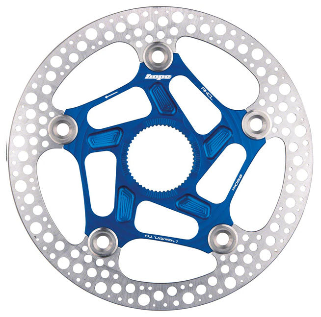 Hope RX Disc Rotor - 160mm Center-Lock Blue