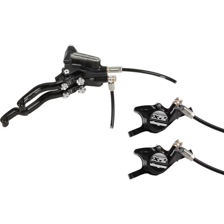 Hope Tech 3 X2 Duo Disc Brake Lever - Left Hand Front Rear Hydraulic Post Mount BLK