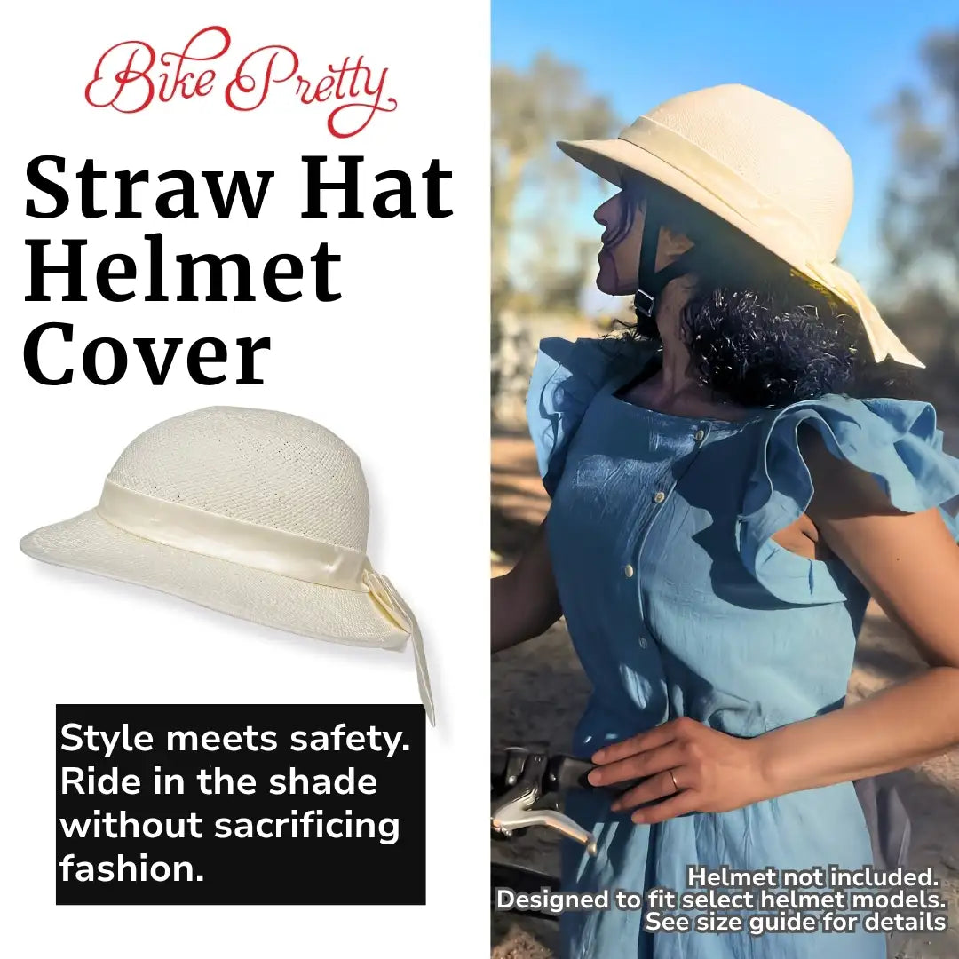 Straw Hat Helmet Ivory Cover ONLY