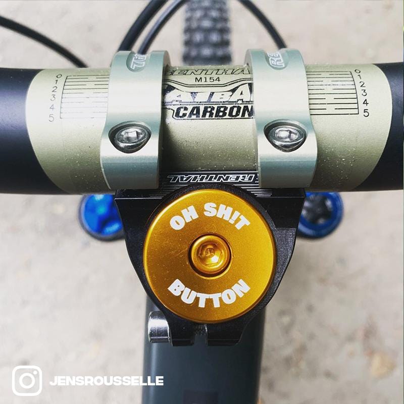 Eject Button Bicycle Headset Cap