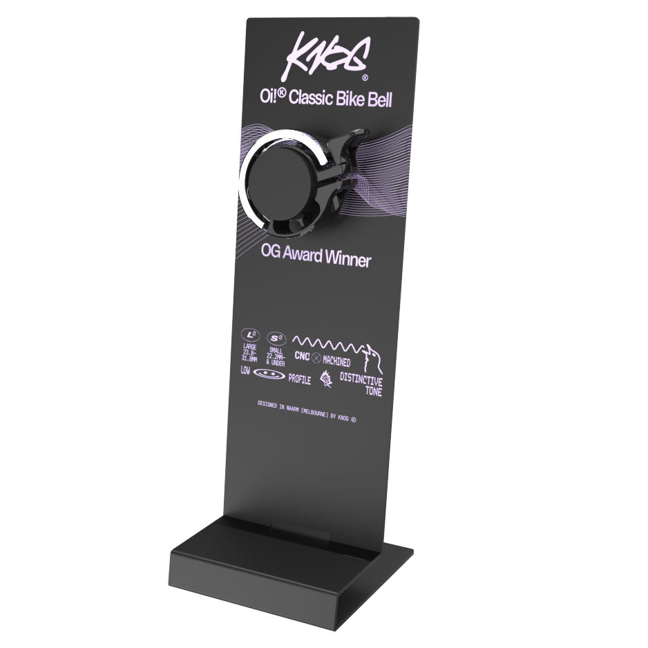 Knog Oi Classic Single Bell Demonstrator with Bell