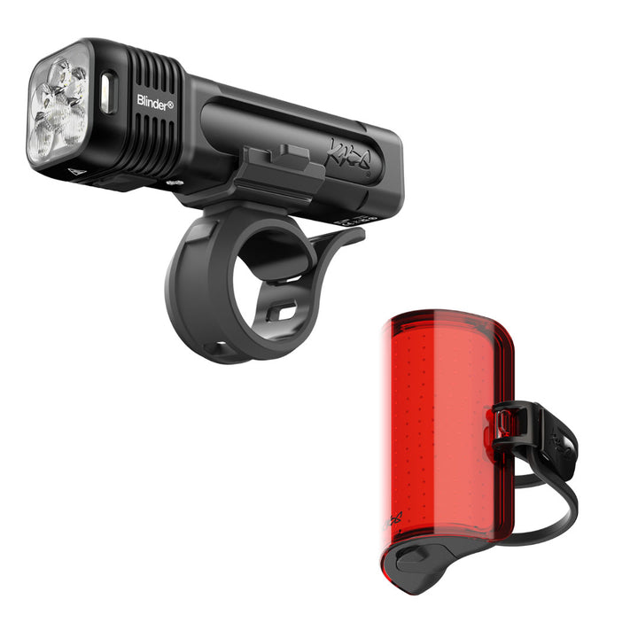Knog Blinder 1400/Cobber Reflex Lights Front/Rear Set Blk