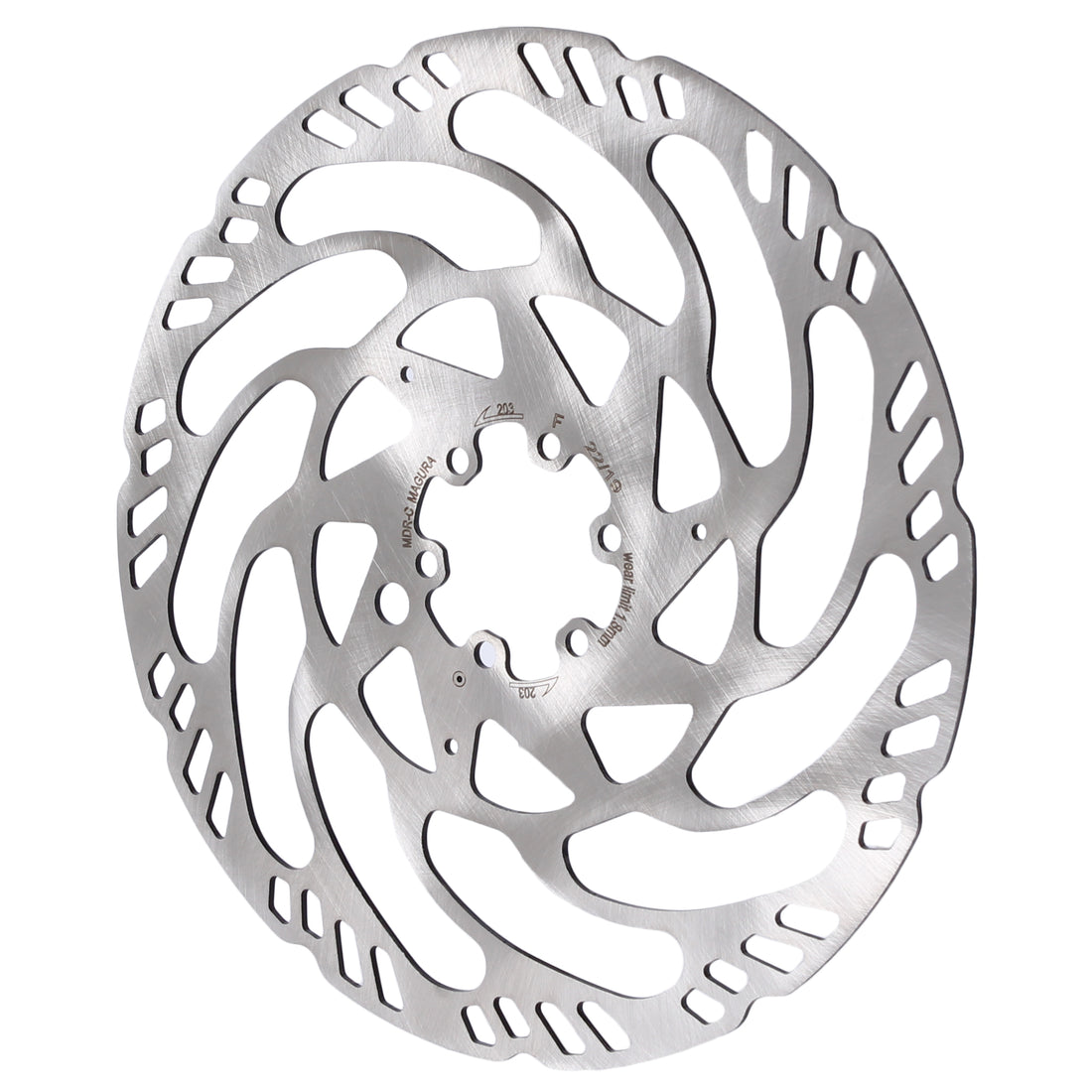 Magura MDR-C Disc Brake Rotor - 220mm 6-Bolt eBike Optimized Silver