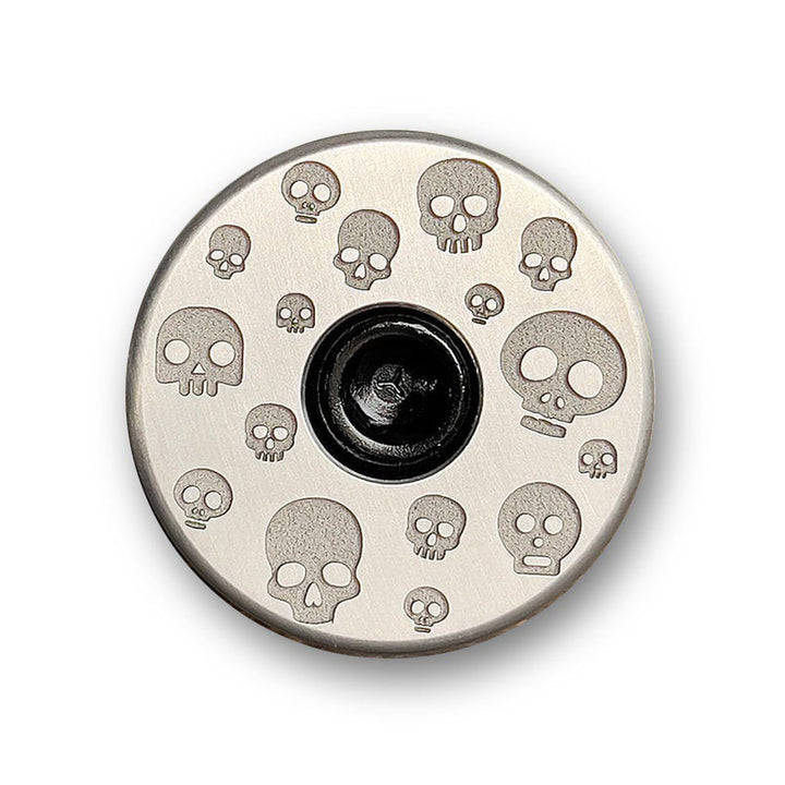 Upcycled Little Skulls Bicycle Headset Cap