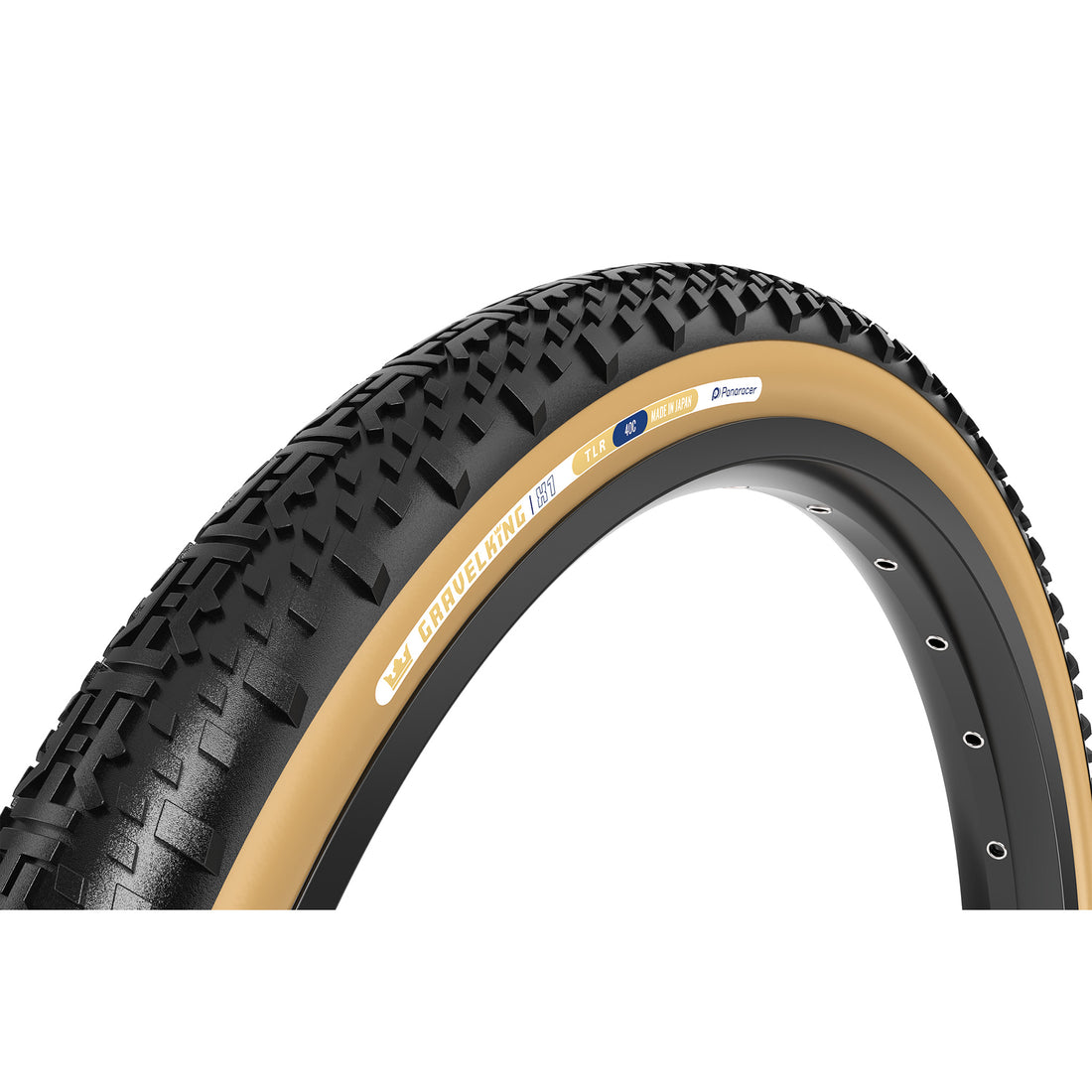 Panaracer GravelKing X1 Tire - 700 x 50 Tubeless Folding Black/Brown