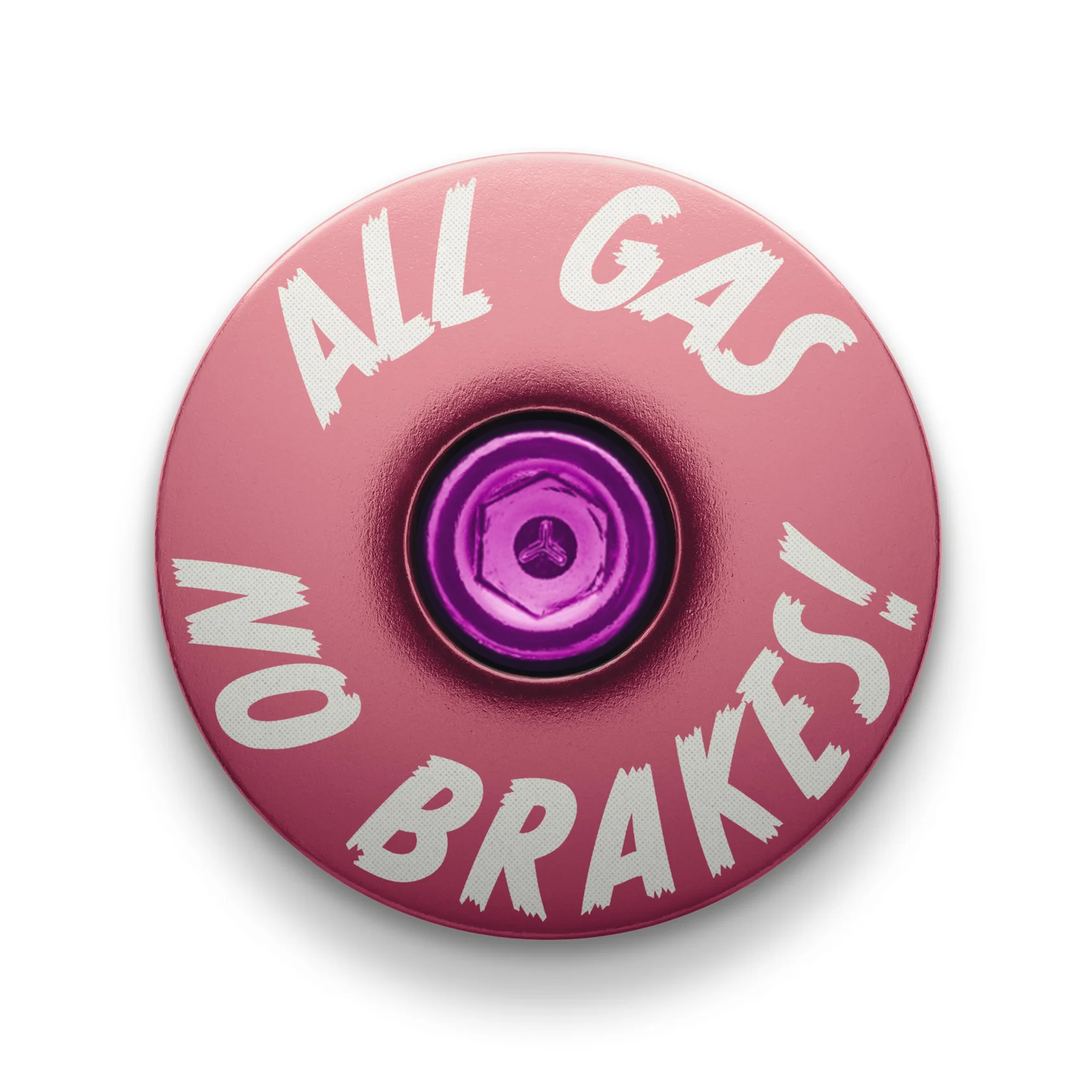 All Gas No Brakes - Custom Bike Headset Cap