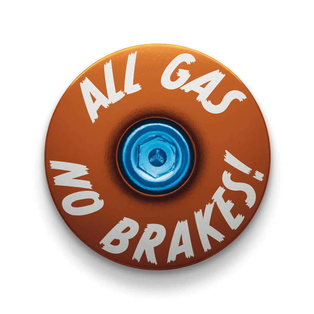 All Gas No Brakes - Custom Bike Headset Cap