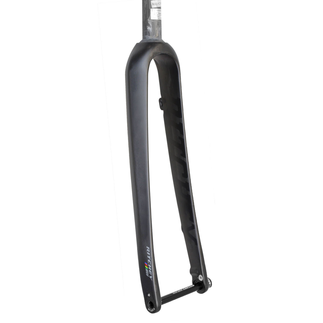 Ritchey WCS Carbon Gravel Fork - 1-1/8" 47mm Rake QR12 Flat Mount 2020 Model Matte Carbon
