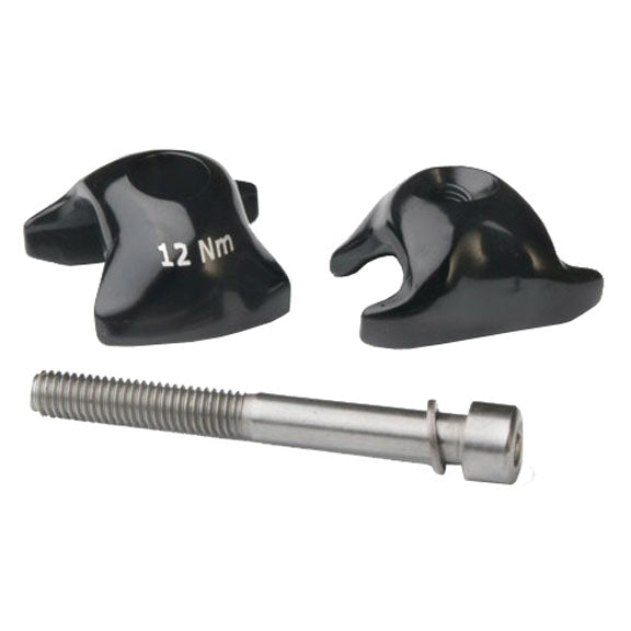 Ritchey WCS 1-Bolt Seatpost Saddle Rail Clamp - Outer Plates For Carbon Posts 8 x 8.5mm Rails BLK